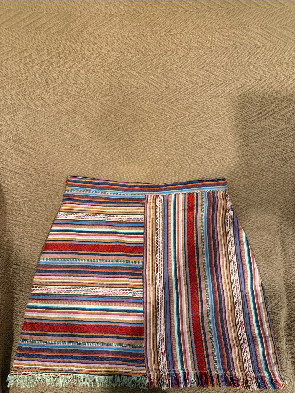 Multicolor Striped Women’s Mini Skirt never worn